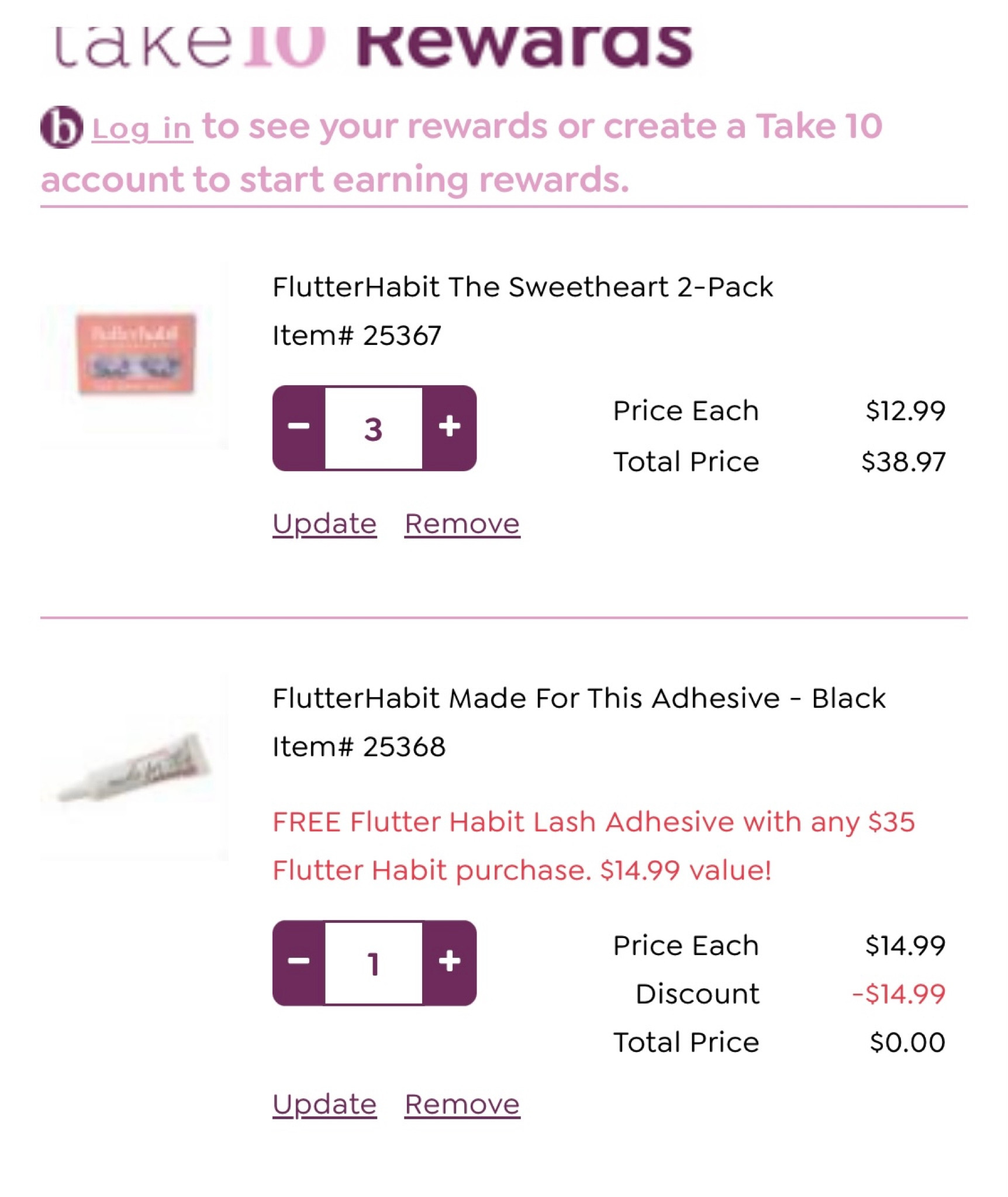 Free last glue with $35 purchase of Flutter Habit lashes 💞

#beauty #sale #flutterhabit #falselashes 

#LTKsalealert #LTKbeauty #LTKunder50