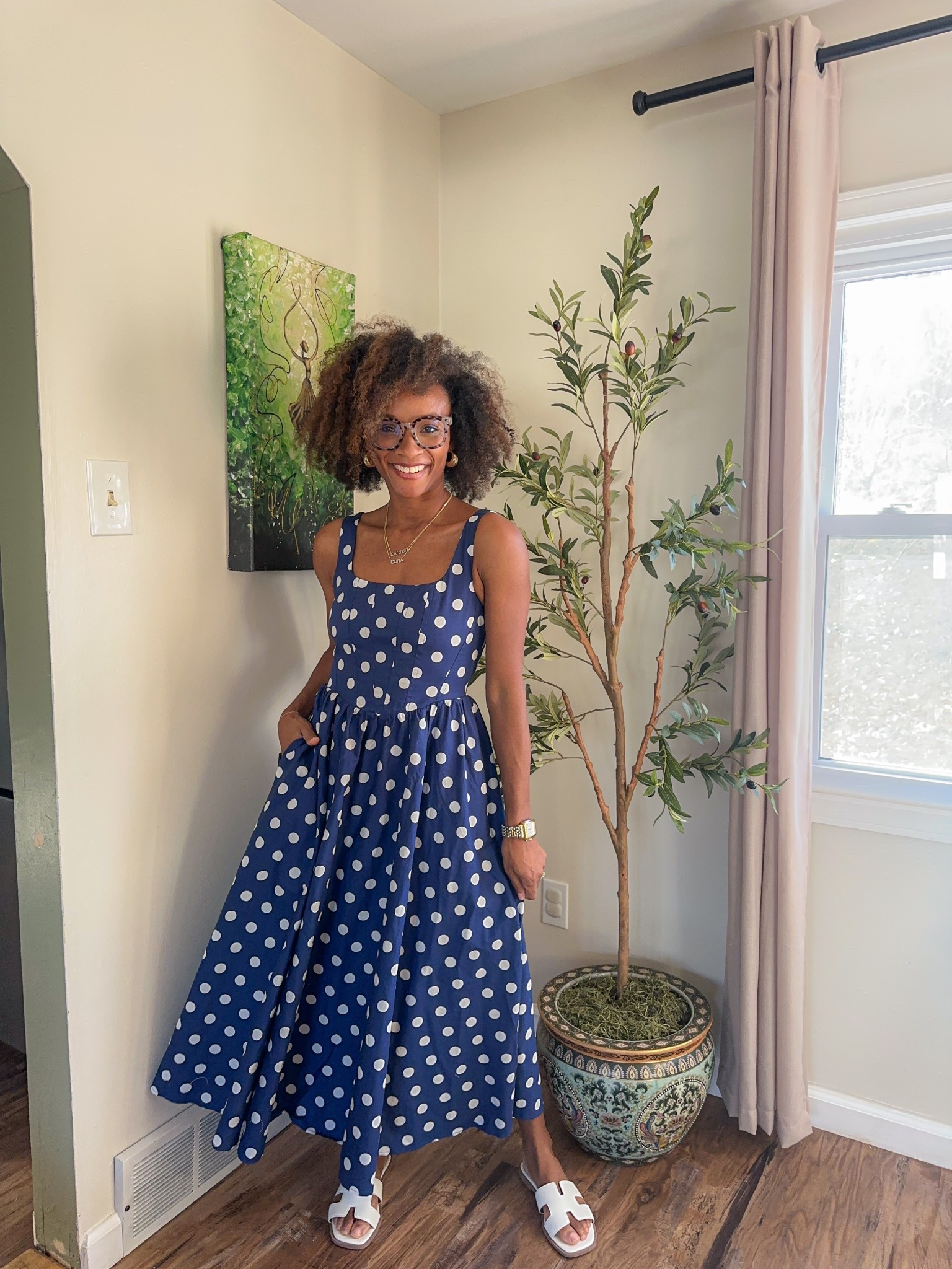 Polka dot maxi dress under $40

#LTKSaleAlert