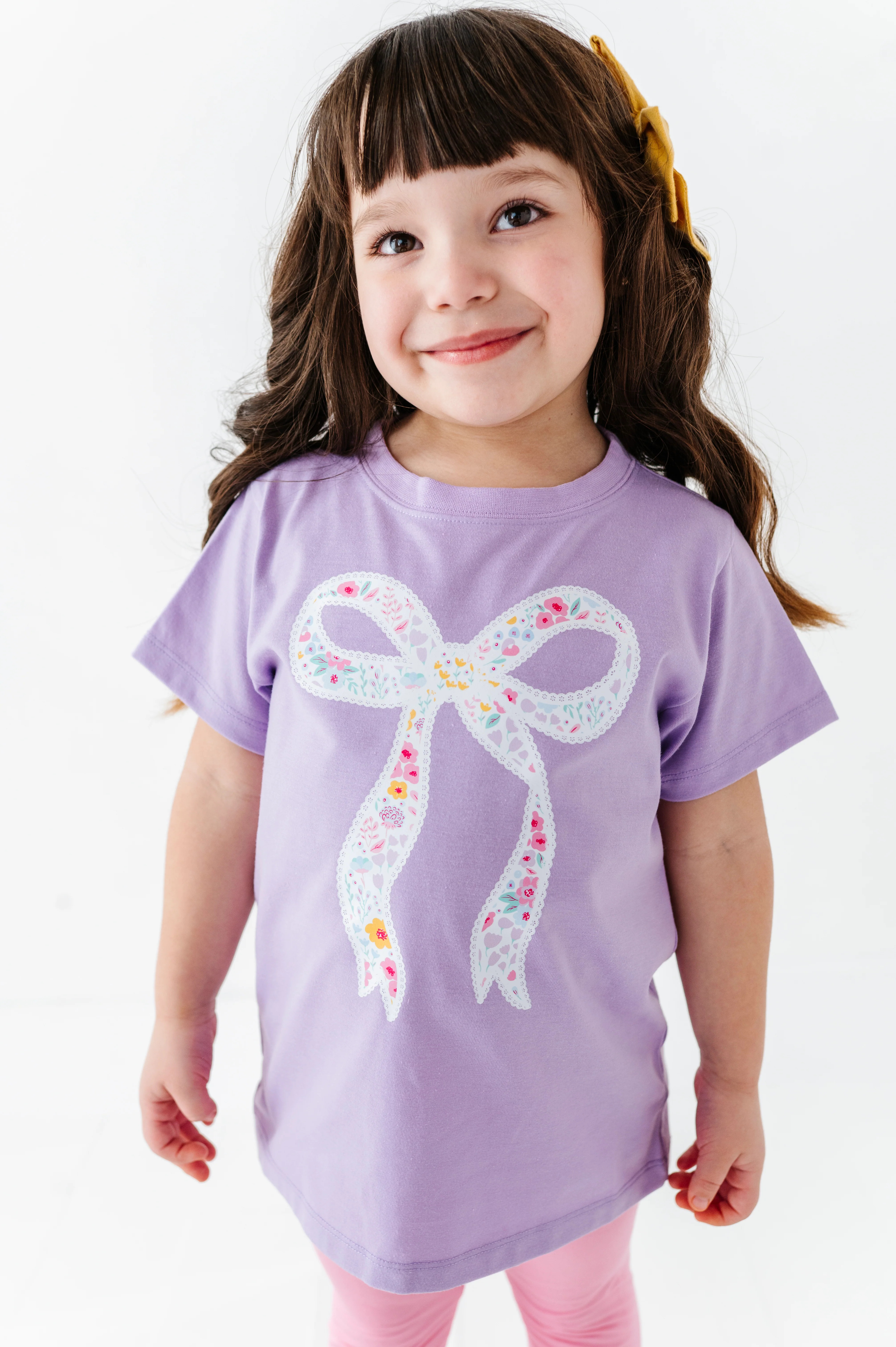 Coquette Floral Bow T-Shirt | Birdie Bean