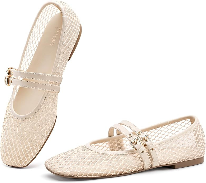 FITORY Mary Jane Shoes Women, Dress Ballet Flats Work Business Casual | Amazon (US)