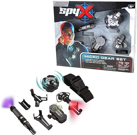 SpyX/Micro Gear Set - 4 Real Spy Toys Kit + Adjustable Belt for Spy Kids Role Play. Junior Secret... | Amazon (US)