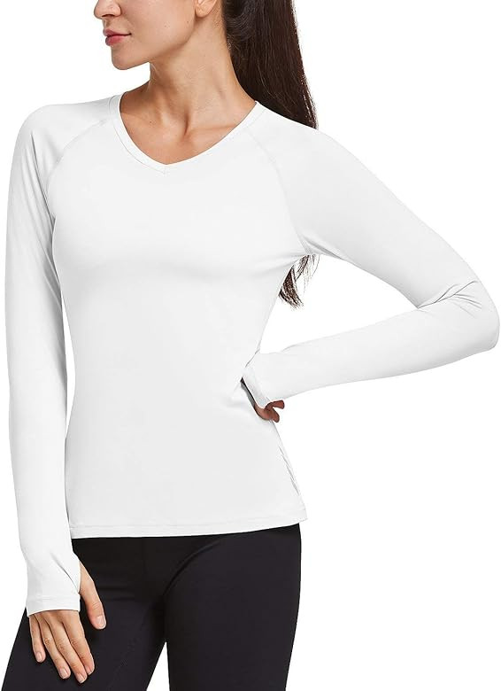 Women's Long Sleeve Shirts SPF Sun Protection Moisture Wicking UPF 50+ Running Hiking Fishing Top... | Amazon (US)