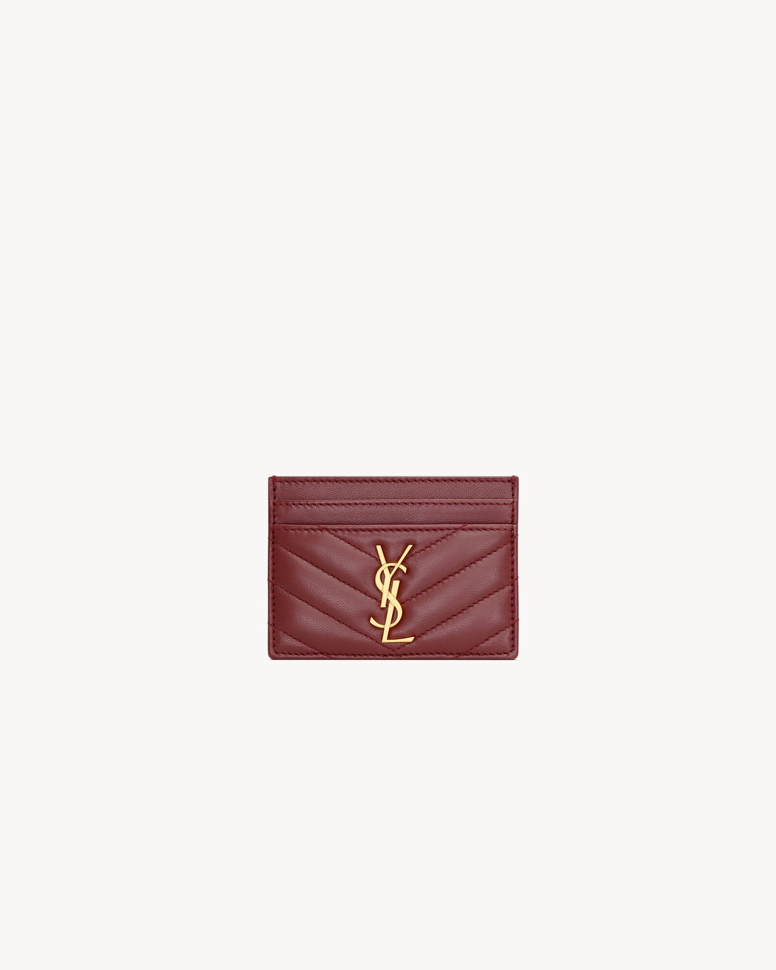 CASSANDRE MATELASSÉ card case in lambskin | Saint Laurent Inc. (Global)