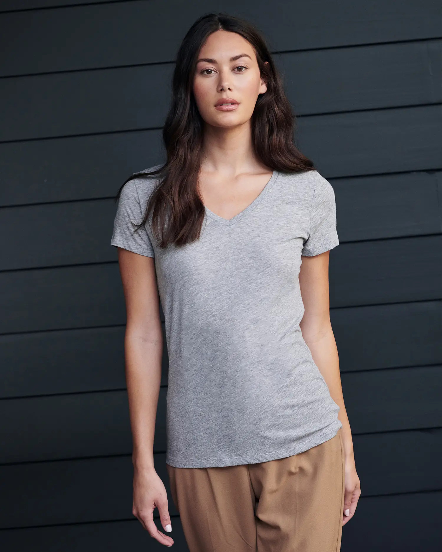 Cotton Modal V Neck Tee | Quince