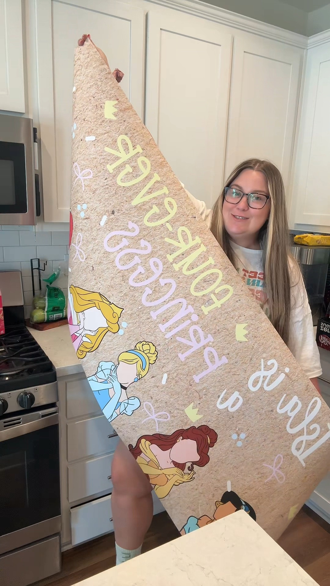 Walgreens banner hack! This is the template I used from Etsy 🩷