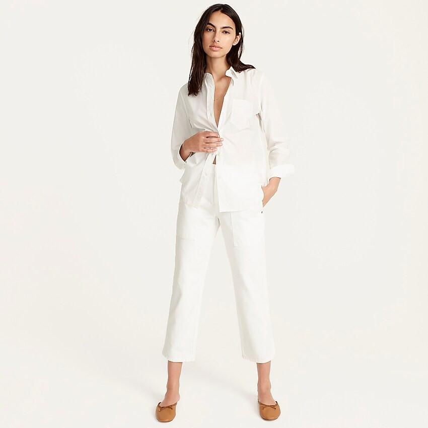 Classic-fit crisp cotton poplin shirt | J. Crew US