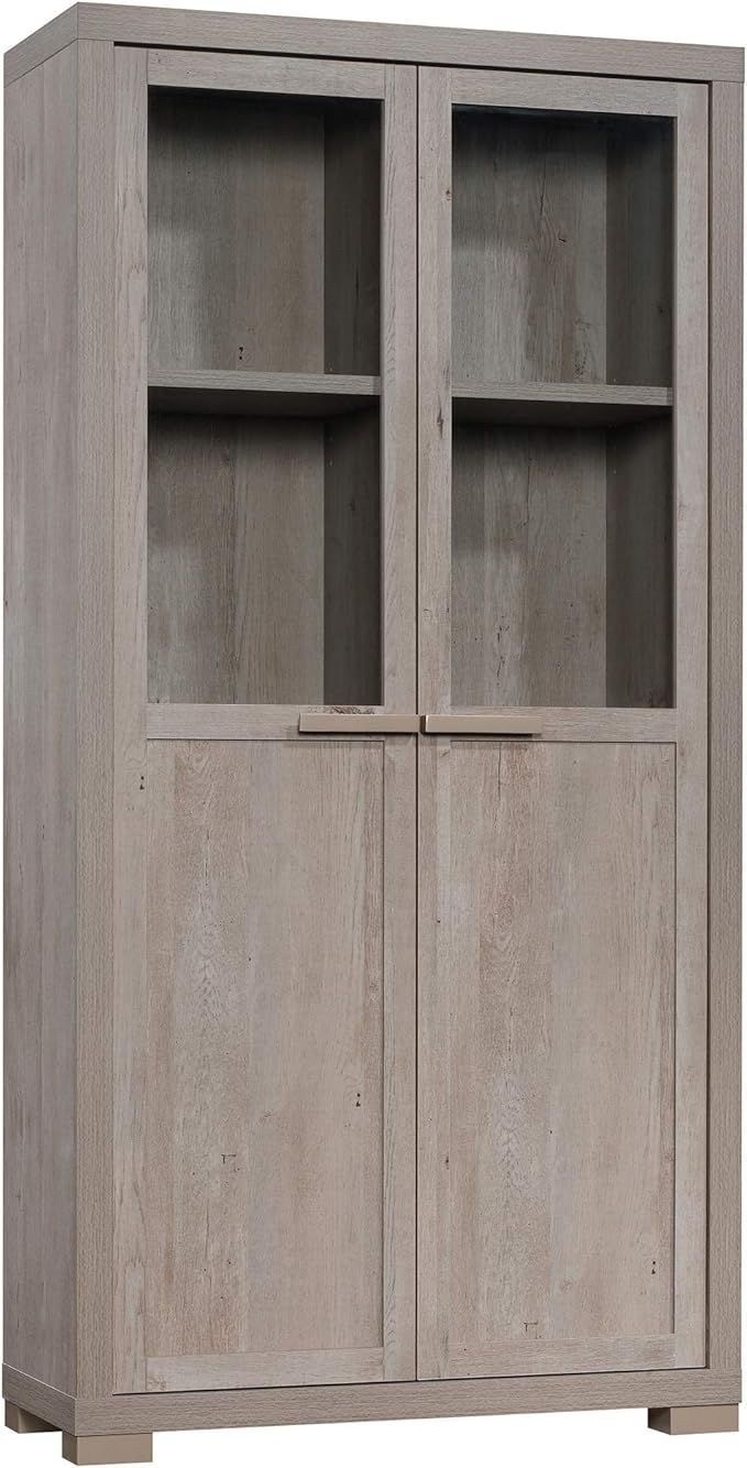 Sauder Manhattan Gate Storage Cabinet, L: 36.02" x W: 14.45" x H: 72.05", Mystic Oak | Amazon (US)