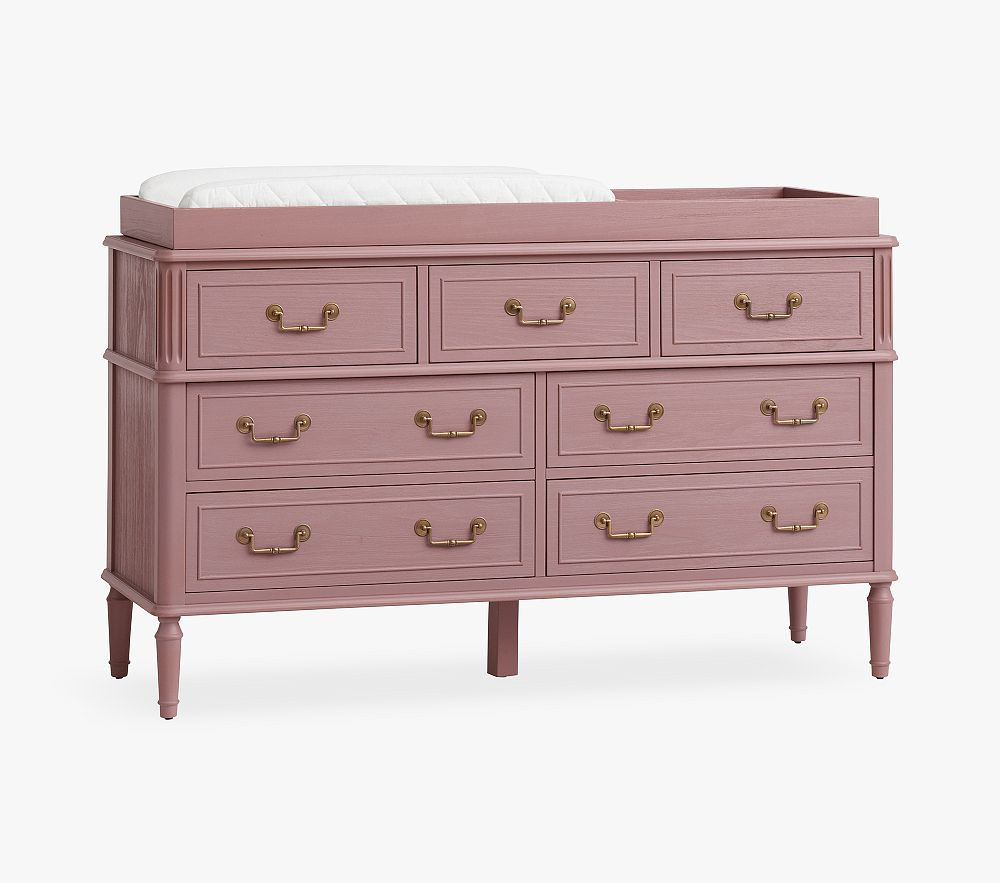 Rosalie 7-Drawer Dresser & Topper Set (56w x 19d") | Pottery Barn Kids