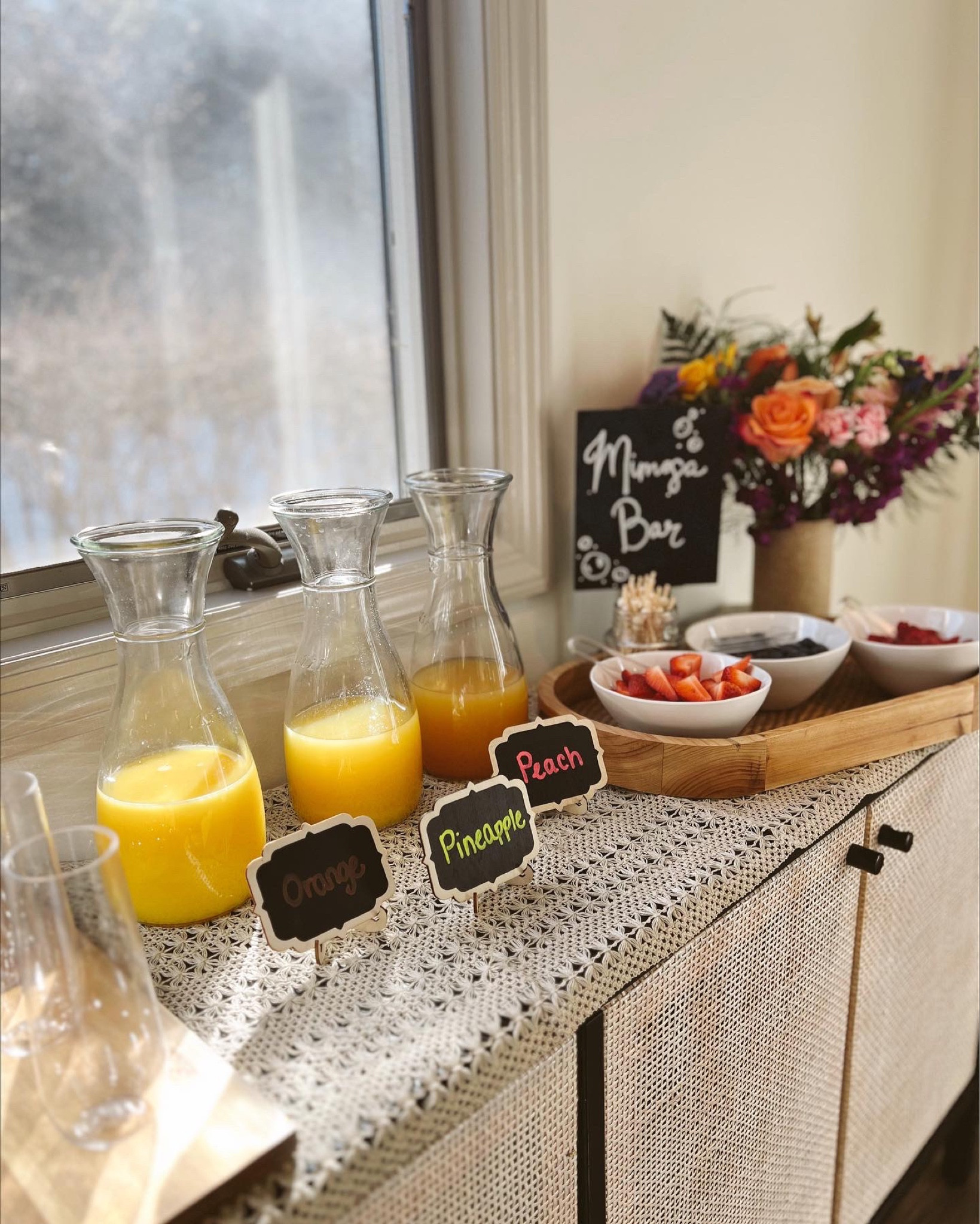DIY mimosa bar for your next celebration! This was a hit at my birthday party and can be customized to your favorite flavors 

#LTKhome