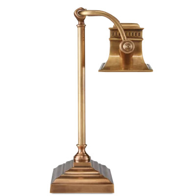 Bunny Williams Malvasia 19'' Vintage Brass Desk Lamp | Wayfair North America