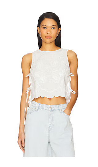 Free People Faded Gardens Tank in White. - size XL | Revolve Clothing (Global)