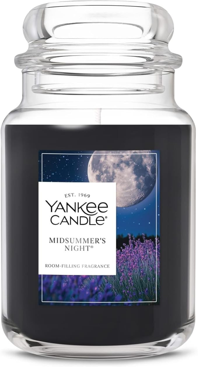 Yankee Candle Mid Summer's Night, Scented Candle, 22oz Large Jar with up to 150 Hour Burn, Giftab... | Amazon (US)