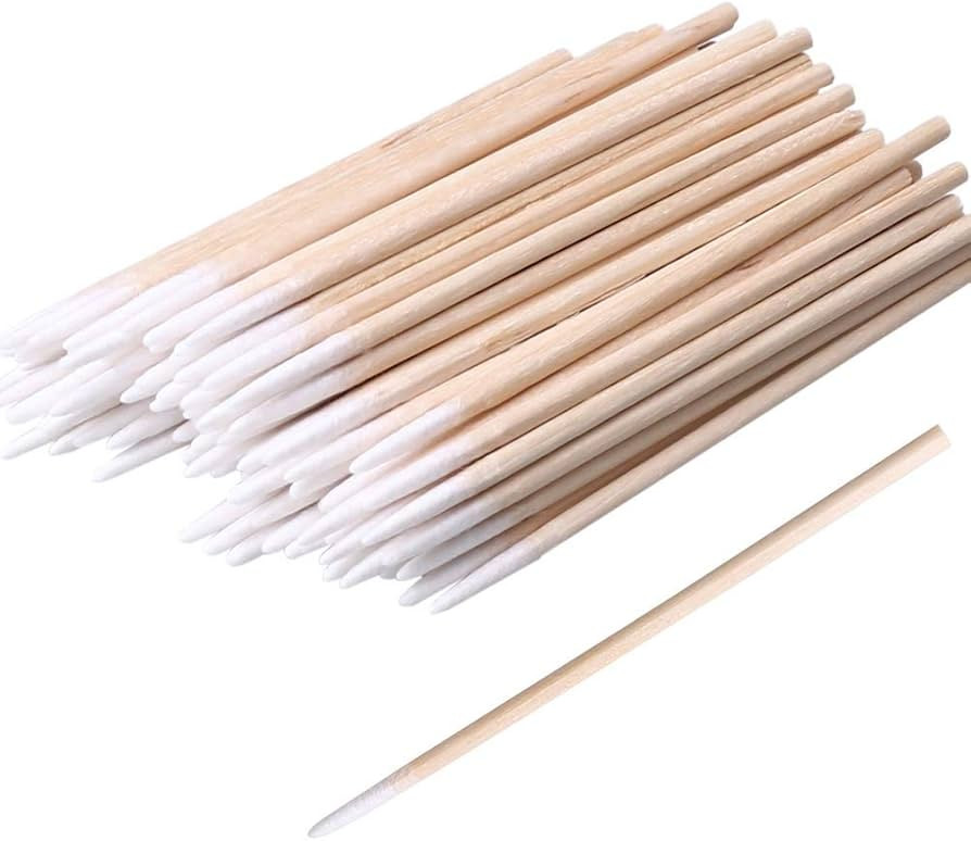 200pcs Pointed Cotton Swabs, 4 inch Precision Microblading Cotton Swab Cotton Sticks Applicator f... | Amazon (US)