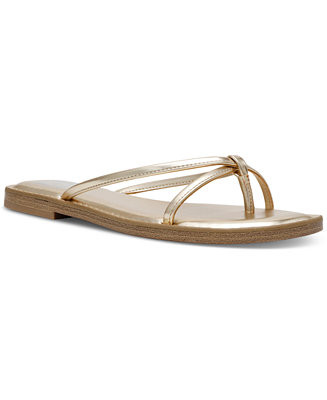 Jumpie Thong Flip Slide Flats Sandals | Macy's