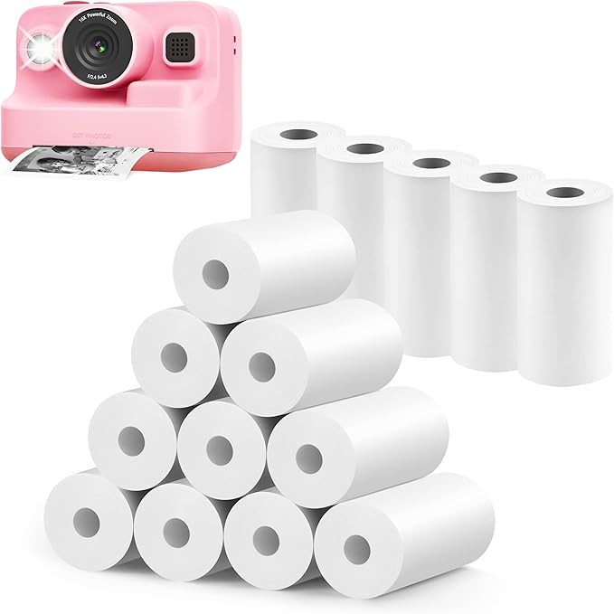 15 Rolls Instant Camera Refill Print Paper, HD Kidizoom Print Camera Paper Refill for Most Kids I... | Amazon (US)