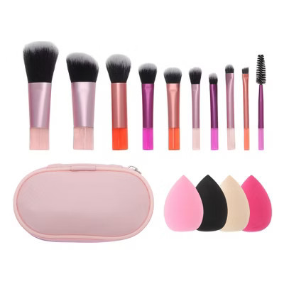 Unique Bargains Versatile Makeup Brush Set Colorful 14 Pcs | Target