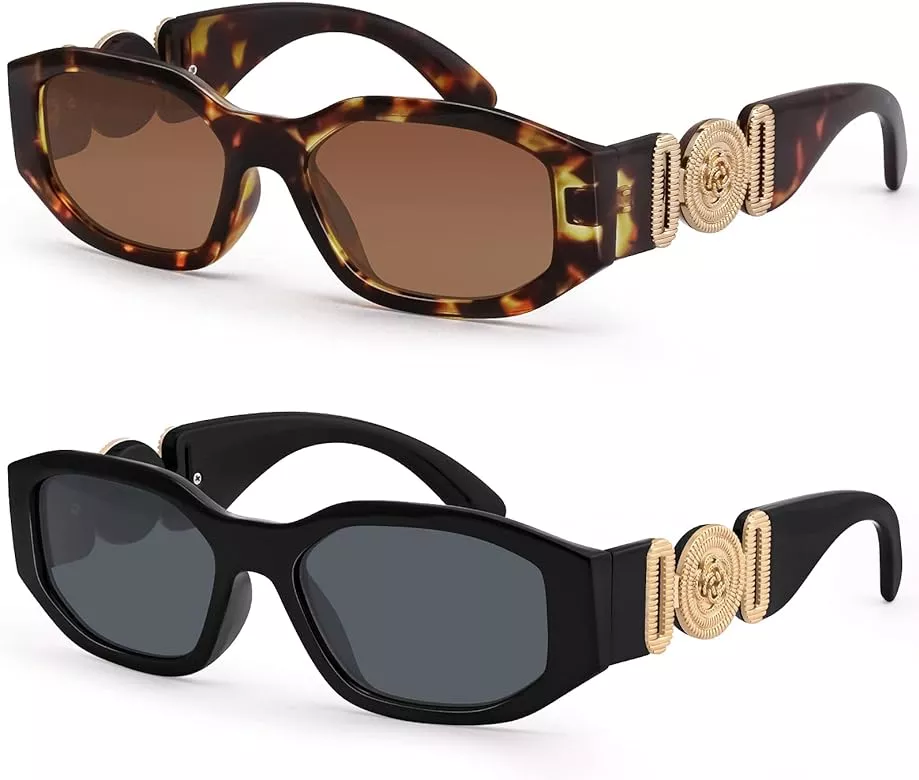 Irregular Semi-rimless Sunglasses Women's Shades Glasses Y2k