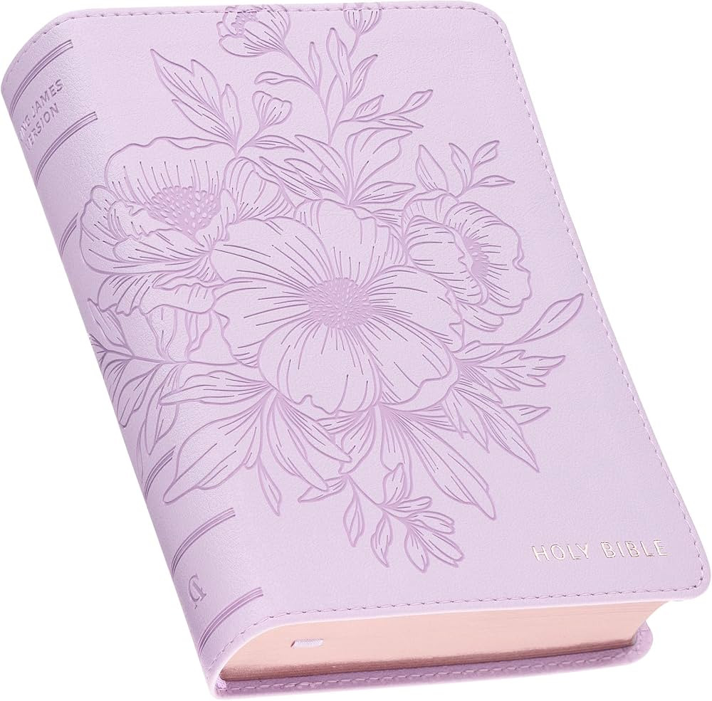 KJV Holy Bible, Compact Large Print Vegan Leather Red Letter Edition - Ribbon Marker, King James ... | Amazon (US)