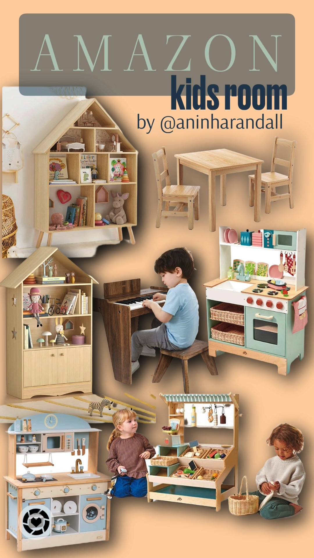 Amazon Kids Room Ideas | Wooden Play Kitchen Set for Kids Toddlers | Kids Piano Keyboard, 37 Keys Digital Piano for Kids | Beautiful Market Stall with Shelves Pretend Play Toy Set for Kids | Kids Dollhouse Bookshelf and Toy Organizer, Wooden Stand Dollhouse Bookcase | Kids Table and 2 Chair Set | 



#LTKhome #LTKGiftGuide #LTKkids
