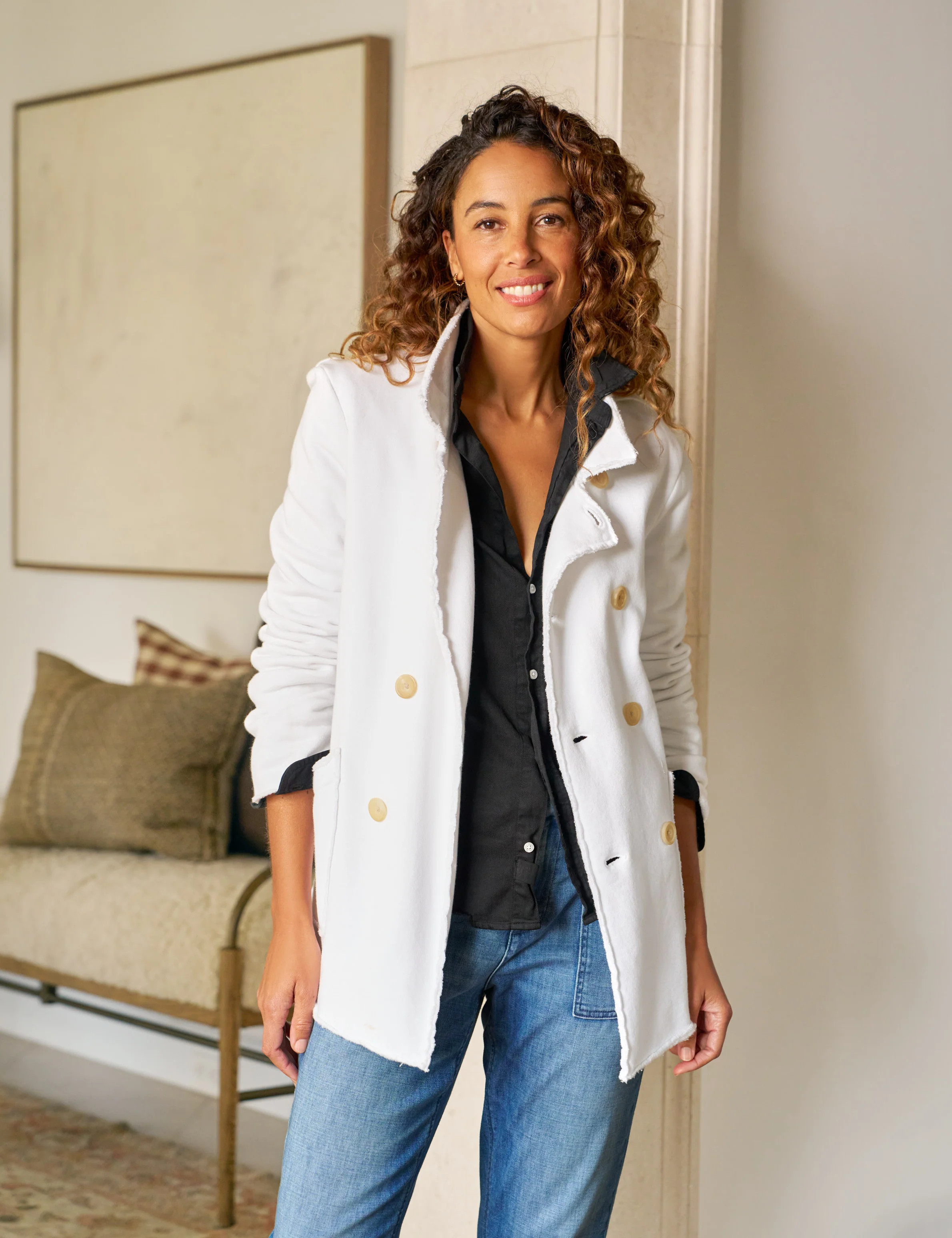 BELFAST White, Triple Fleece | Frank & Eileen