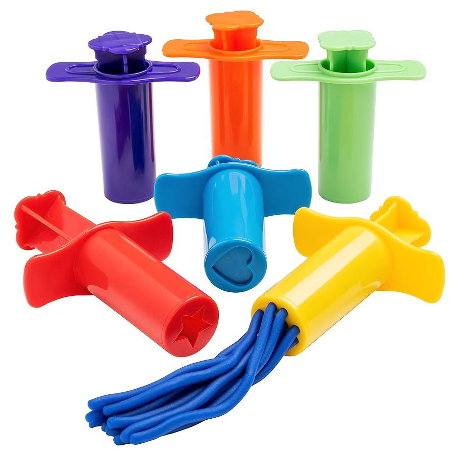 READY 2 LEARN Dough Extruders | Set of 6 | for Ages 2+ | Press Dough into 6 Different Shapes | Pl... | Amazon (US)