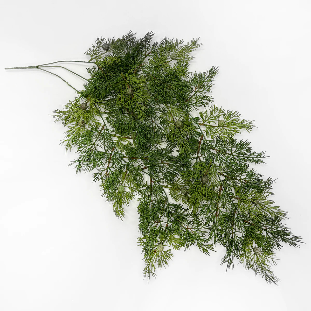Real Touch Lux Seeding Juniper Large Hanging Branch Winter Bush 36" | Darby Creek Trading