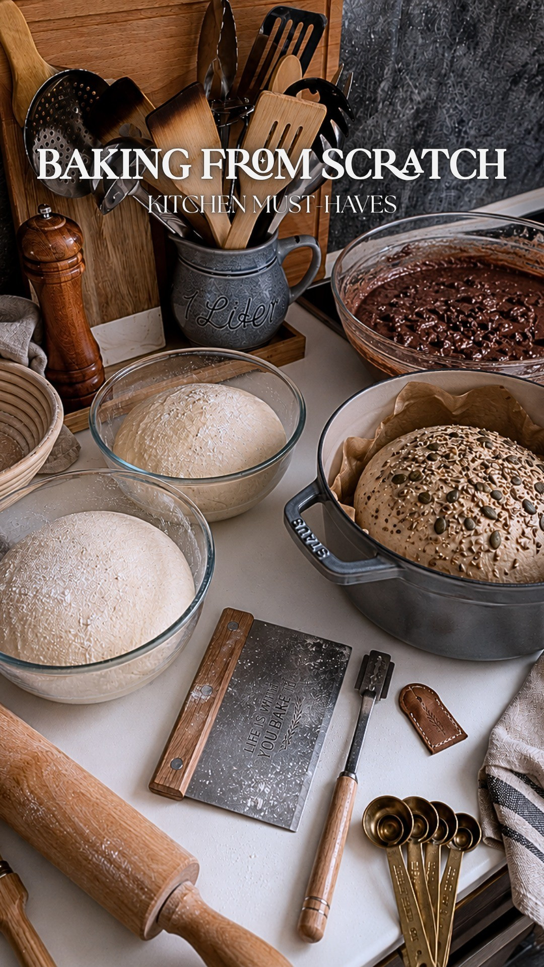 My Bread making non negotiables! These are all the items I use to make my bread making journey enjoyable! #bread #breadmaking #homemadebread #bakingfromscratch #homestead #home #kitchen #kitchengadgets #homemaking 

#LTKHome #LTKfoodie #LTKmomlife