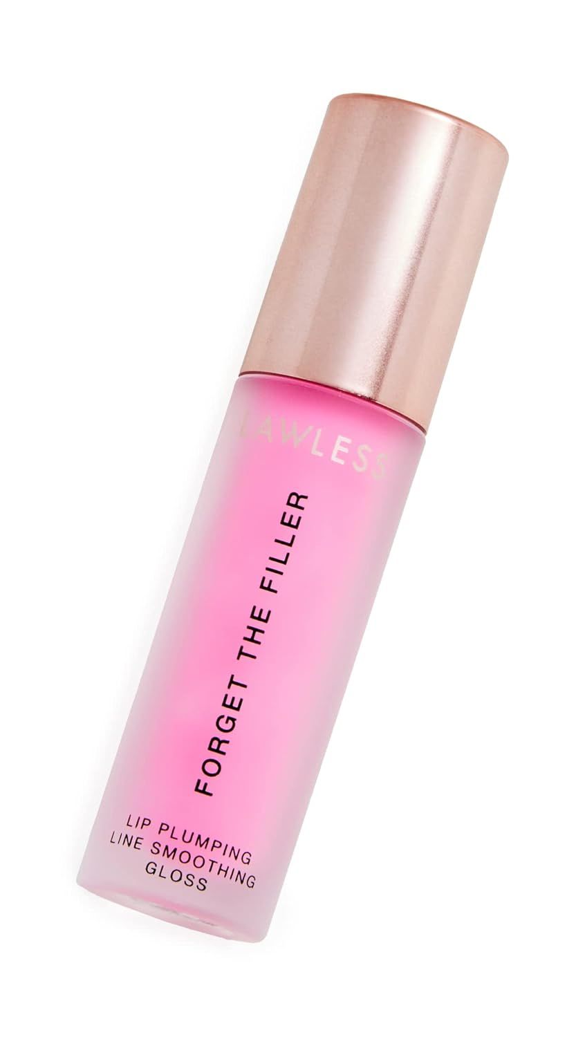 LAWLESS Women's Forget The Filler Lip Plumper Line Gloss, Daisy Pink, 0.11 oz | Amazon (US)