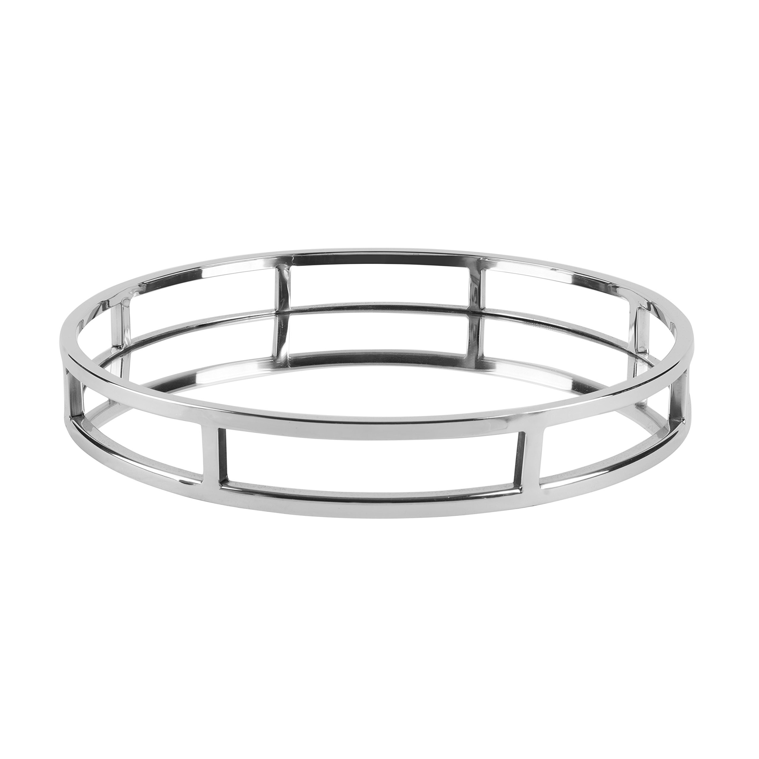 72470 Round Mirror Tray, 15", Stainless Steel | Amazon (US)