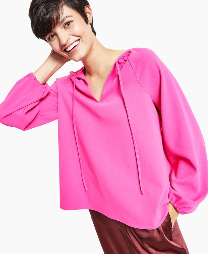 Alfani V-Neck Top, Created for Macy's & Reviews - Tops - Women - Macy's | Macys (US)