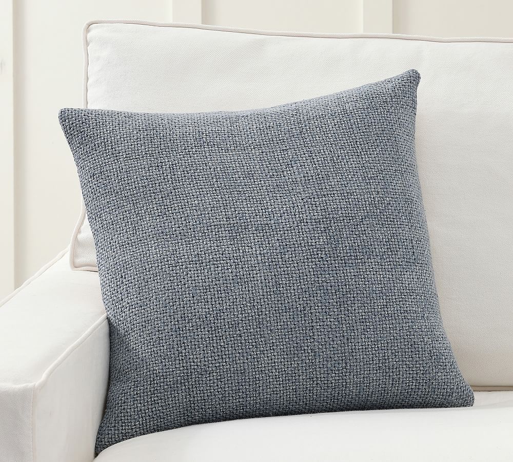 Faye Linen Textured Pillow | Pottery Barn (US)
