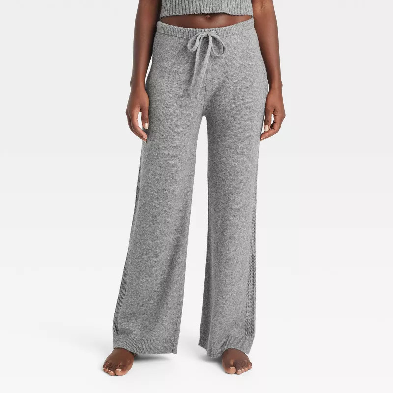 Women's Sweater Wide-Leg Pajama Pants - Auden™ | Target