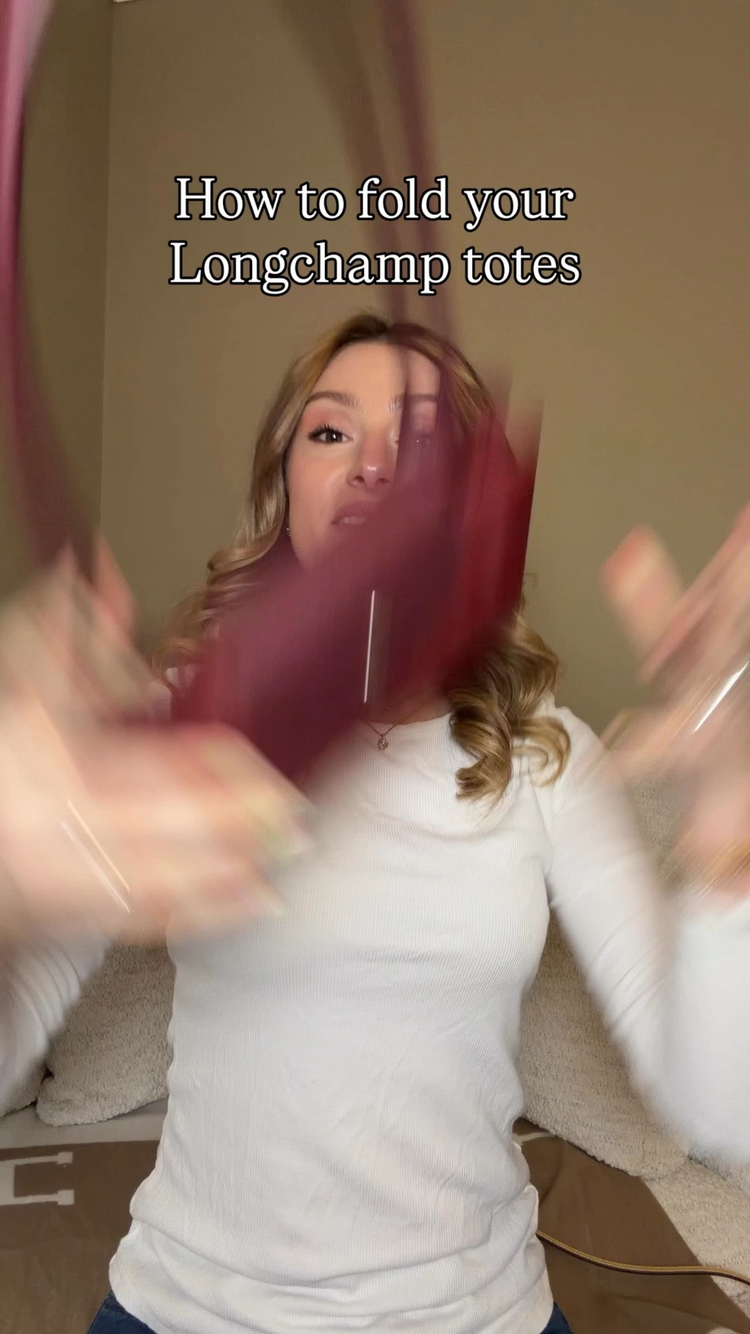 How to fold your Longchamp Le Pliage totes 💗 comment tote and I’ll dm you the link!

I just keep them folded they way that they come packaged so the creases are still there to guide where I fold them but if you haven’t folded yours in a while it’s easy to forget how they fold once the creases are gone.
After I flatted the tote out I fold the sides in so that the leather tabs on the ends of the zipper fold over the top of the clasp at the front of the Le Pliage tote. Then I fold the bottom up to fold it in half and the flap buttons onto the clasp.

This is the Le Pliage green tote in the color pomegranate size medium. 💖

#LTKgrwm #LTKdayinmylife #LTKootd