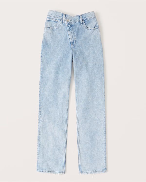 Women's Ultra High Rise 90s Straight Jean | Women's Bottoms | Abercrombie.com | Abercrombie & Fitch (US)