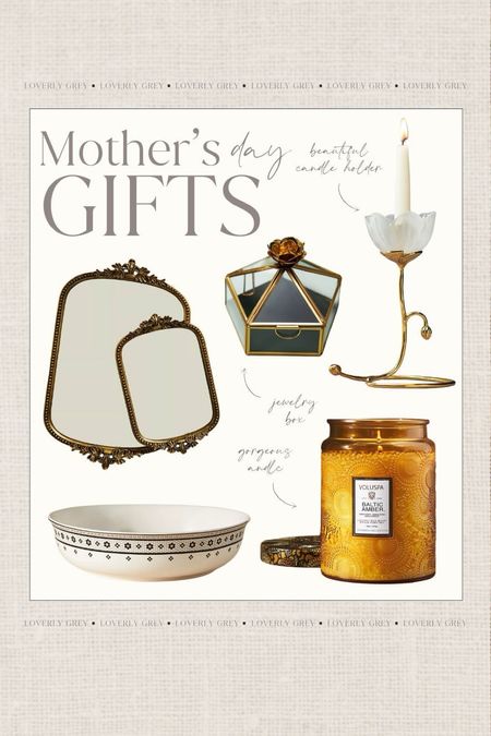 Mother's Day Anthropologie favorites. I love these mirrored trays and flower detail candle holder. Loverly Grey, Mother's Day

#LTKSeasonal #LTKhome #LTKGiftGuide