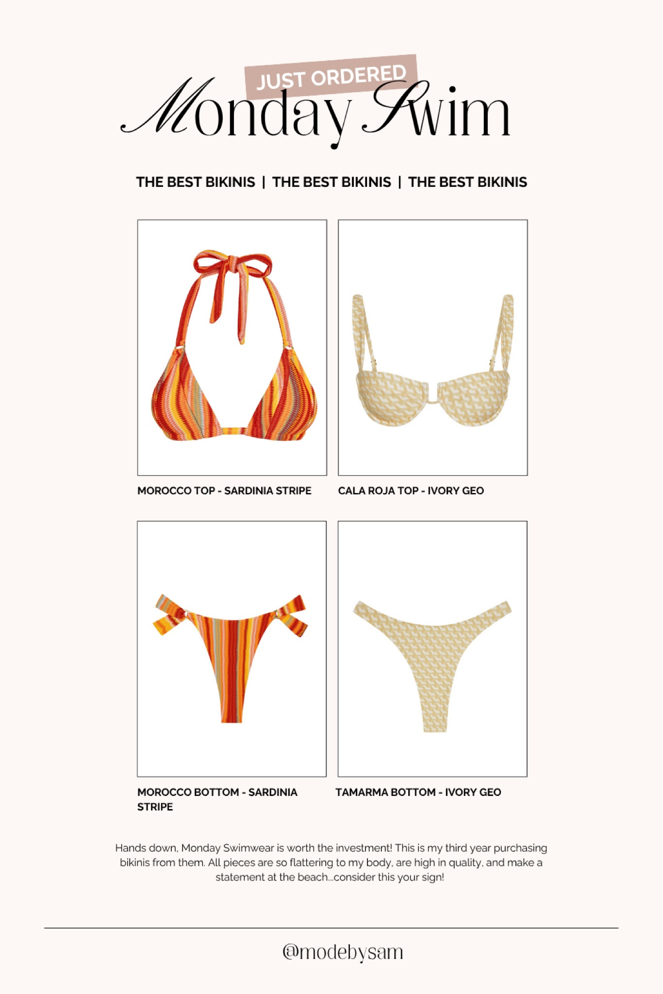 Monday Swimwear will forever have my heart!!! Will also link swim pieces I already own ❤️

Swimwear, Bikinis, Elevated swimwear, Bikini sets



#LTKstyletip #LTKswim #LTKtravel