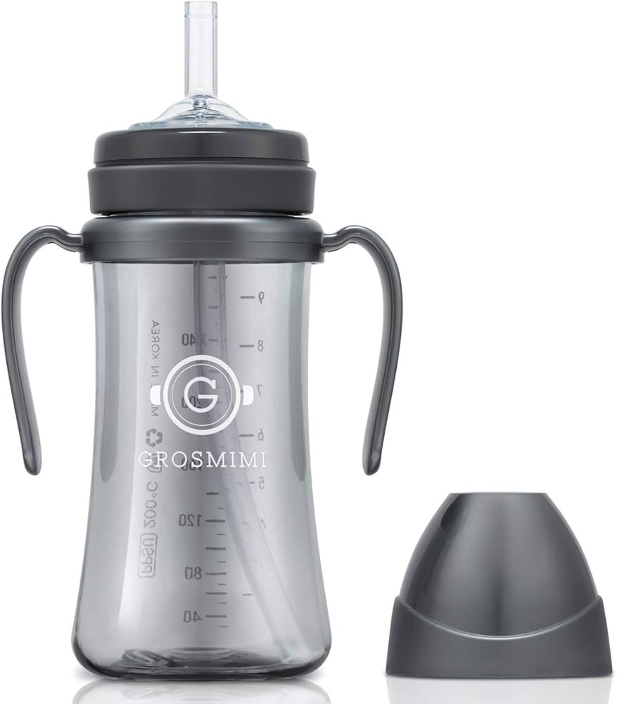 GROSMIMI Spill Proof no Spill Magic Sippy Cup with Straw with Handle for Baby and Toddlers, Custo... | Amazon (US)