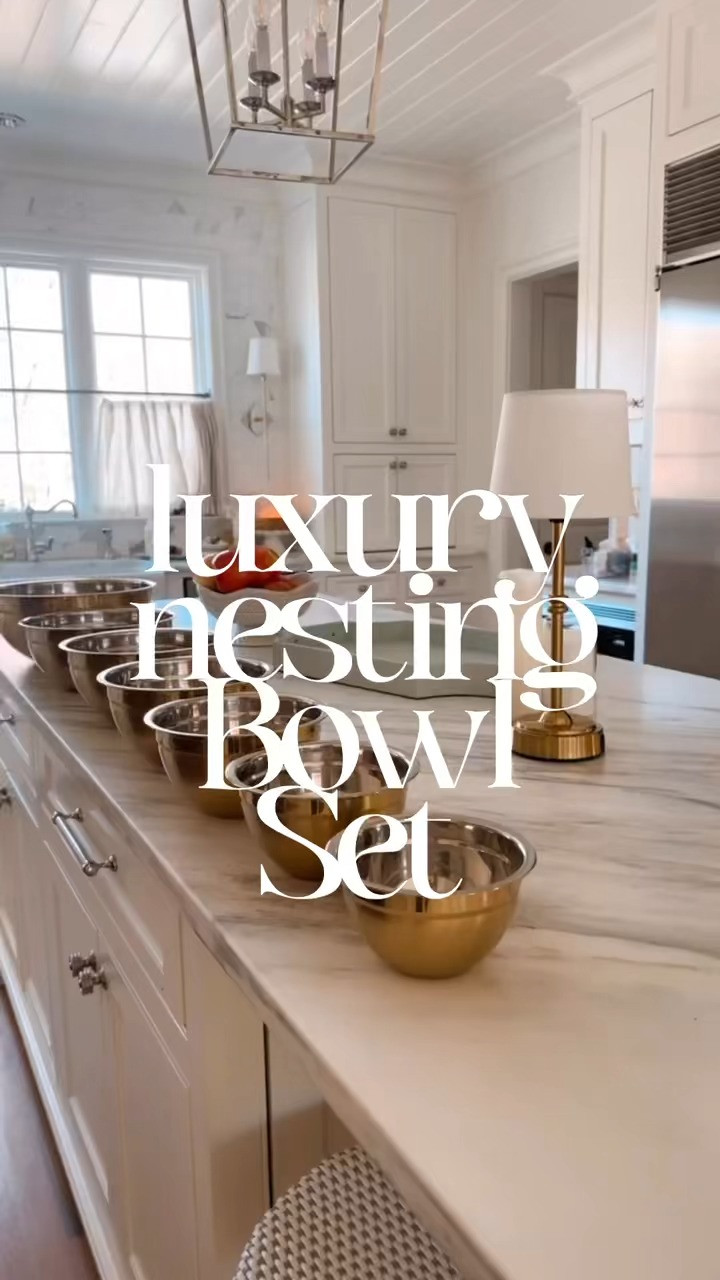 
These luxury nesting bowls are as functional as they are beautiful—perfect for serving, prepping, or displaying in your kitchen. Shop post to add this chic and versatile set to your home! 🥣✨ 

 #LTKHome #LTKFindsUnder100
