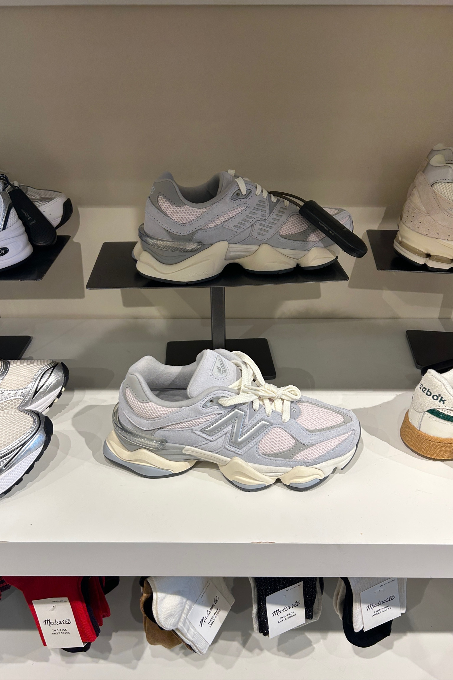 madewell shoessss alert ‼️ gotta love the colors in these new balance dad shoes okayyy 🥰 madewell does an amazing job curating their shoe selection. grab em now #madewell #fittingroomfinds 

#LTKSaleAlert #LTKStyleTip #LTKShoeCrush