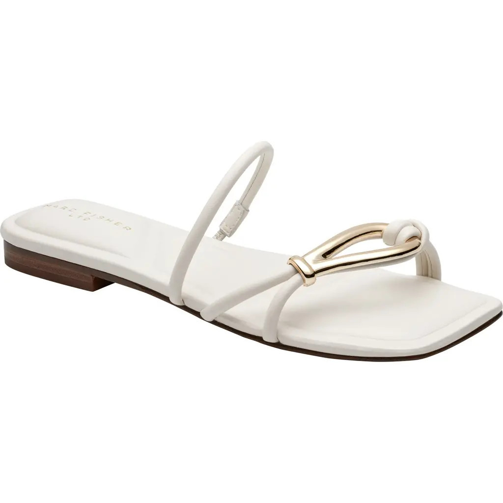 Marc Fisher LTD Mazza Slide Sandal in Ivory at Nordstrom, Size 9.5 | Nordstrom