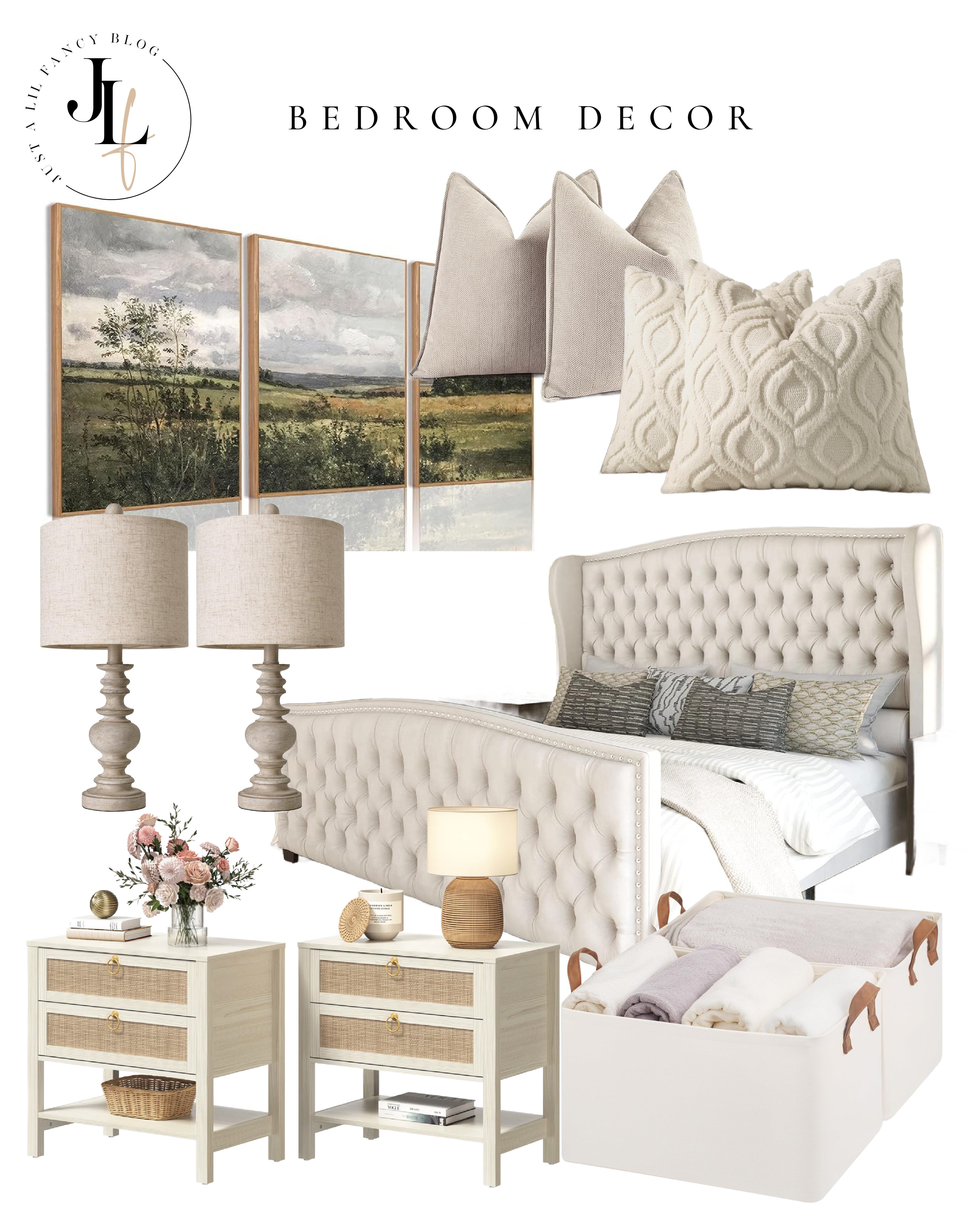 The bedroom is one of the coziest spots in our home and I love the neutral shades. We have white walls that make the decor the center of attention.  

 

#LTKHome