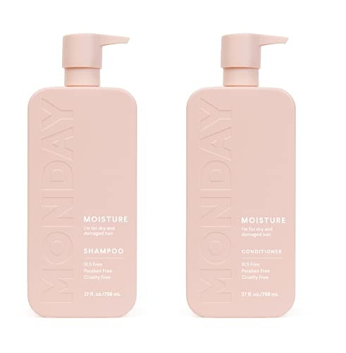 MONDAY HAIRCARE Moisture 30oz Twin Pack Bathroom Set (1 x Shampoo + 1 x Conditioner) Amazon Exclusiv | Amazon (US)