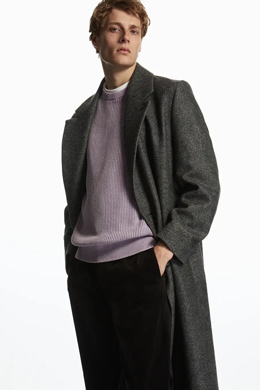 STONE-WASHED KNITTED SWEATER | COS (US)