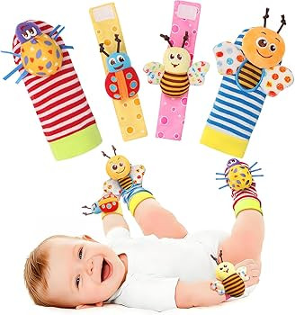 Bloobloomax Baby Rattles Toys for 0-12 Month, Infant Girl Boy Toys for Babies 3-6 Months, Newborn... | Amazon (US)