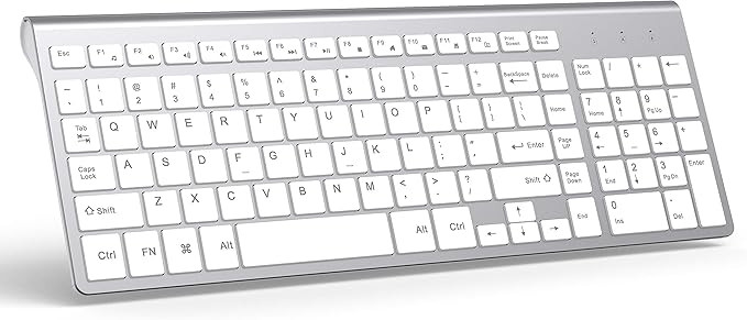 Wireless Keyboard, J JOYACCESS 2.4G Slim and Compact Wireless Keyboard with Numeric Keypad for La... | Amazon (US)