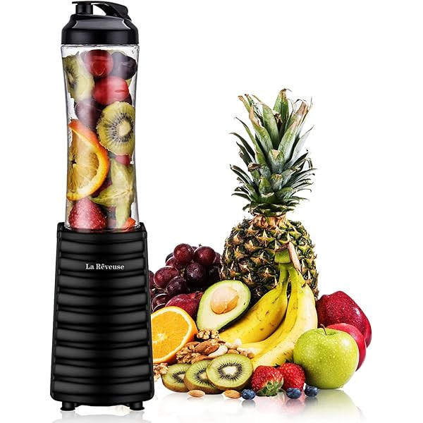 La Reveuse Smoothies Blender Personal Size 300 Watts with 18 oz BPA Free Portable Travel Sports Bott | Amazon (US)
