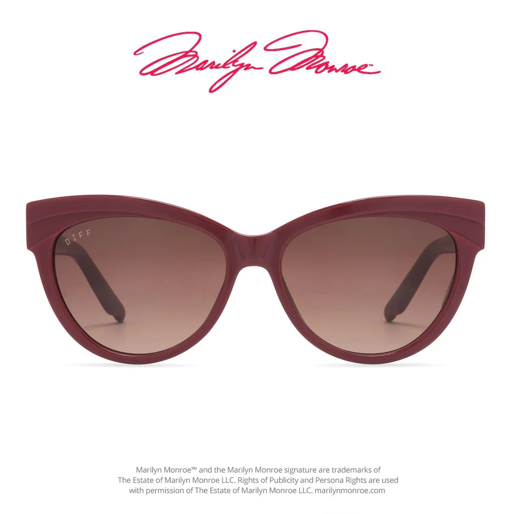 COLOR: red   brown gradient sunglasses | DIFF Eyewear