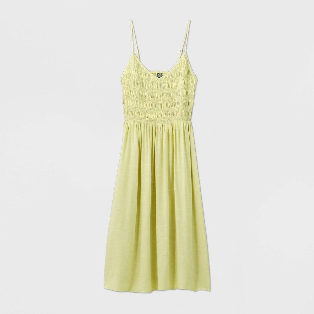 Women's Plus Size Sleeveless Smocked Dress - Wild Fable Yellow 3X | Target