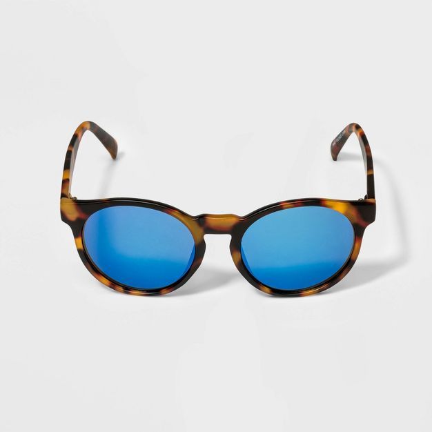 Kids' Tortoiseshell Round Sunglasses - Cat & Jack™ Brown | Target