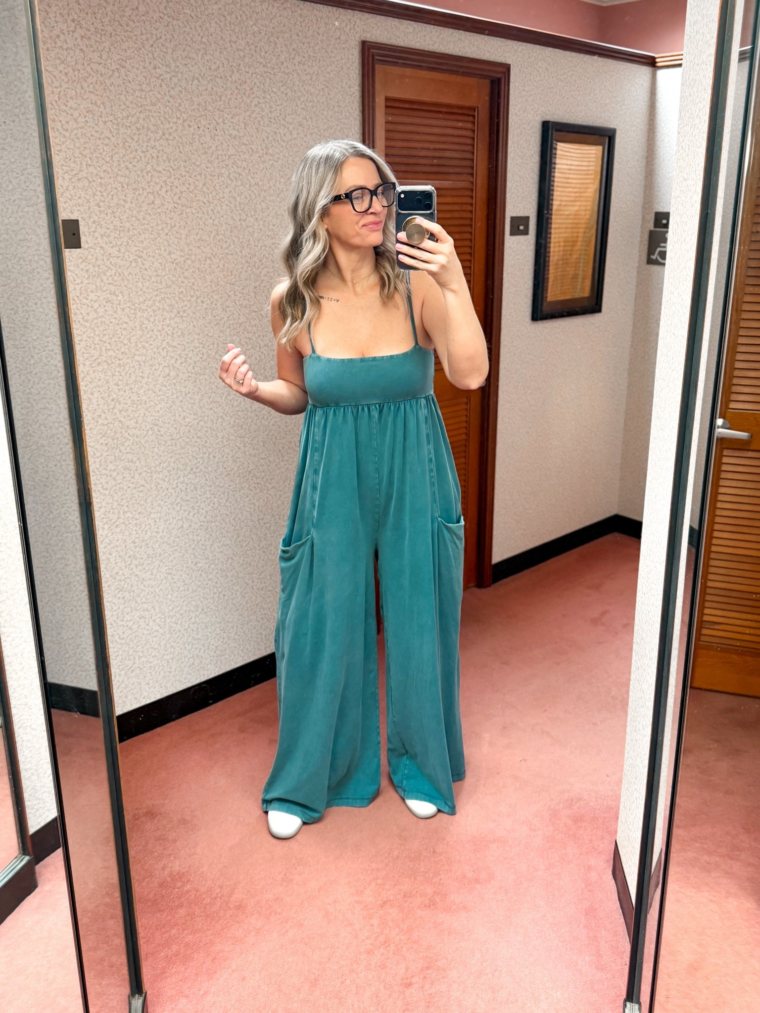 FP Movement wide leg jumpsuit! I sized down. This color is on say for $54!! 

Wide leg jumpsuit, FP movement, free people, casual style, comfy outfit 

#LTKTall #LTKSaleAlert #LTKOver40